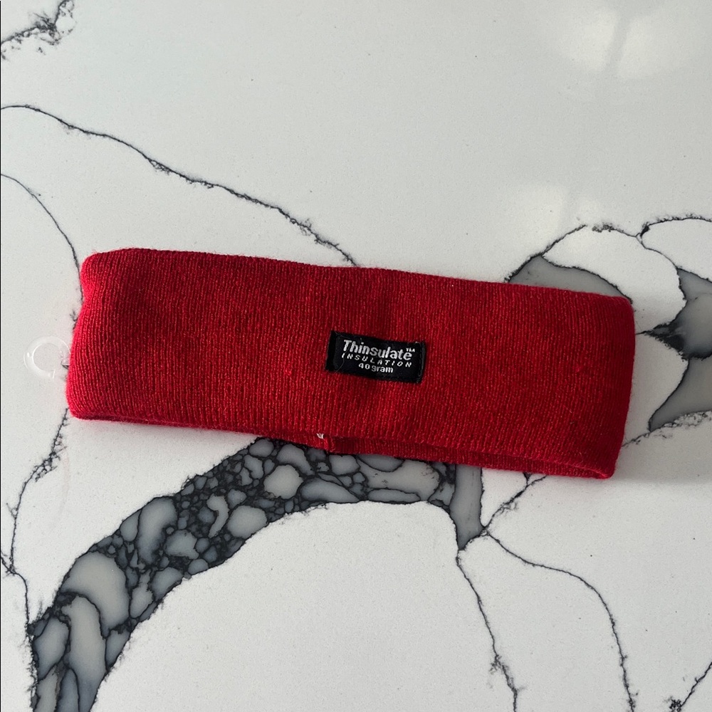 3M Thinsulate Red Insulated Headband, Kids One Size